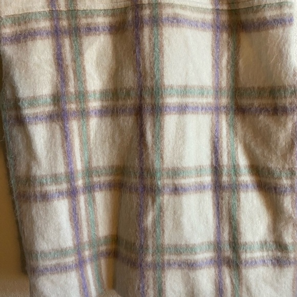 FRNCH Paris Sophie Wool Blend Brushed Plaid Preppy Academia Gorpcore Vest Size L - Picture 14 of 14